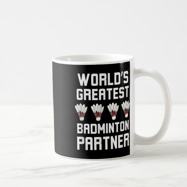 World Greatest Badminton Partner Coola Badminton P Kaffemugg (Höger)