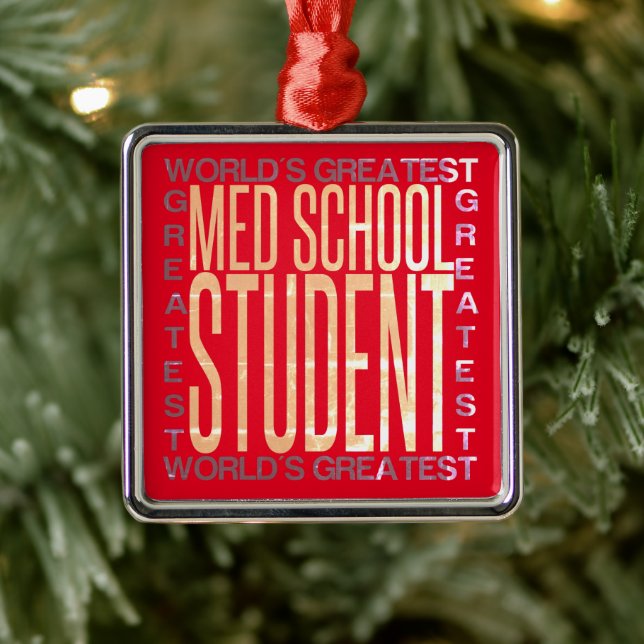 World Greatest Med School Student Julgransprydnad Metall (Träd)