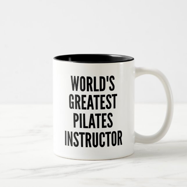 World Greatest Pilates Instructor Två-Tonad Mugg (Höger)