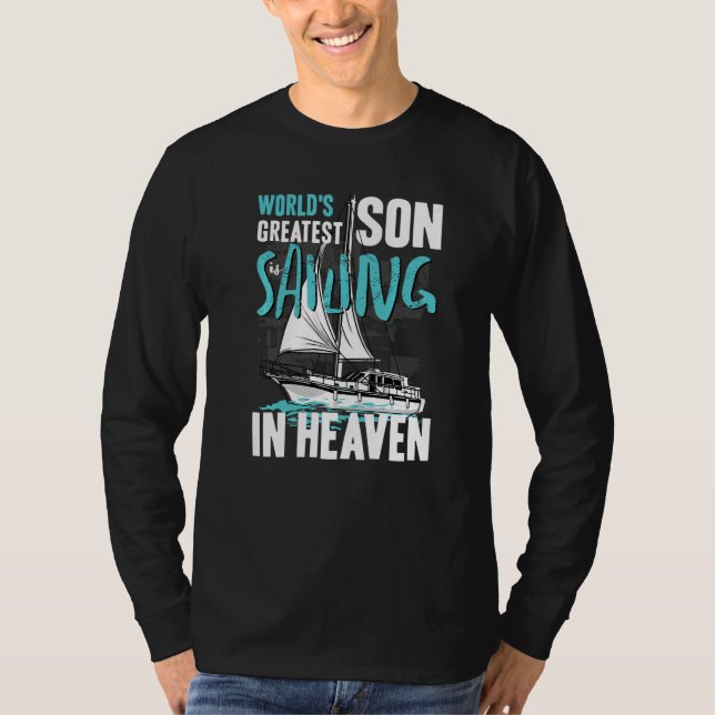 World Greatest Son Nephew Sailing in Heaven Family T Shirt (Framsida)