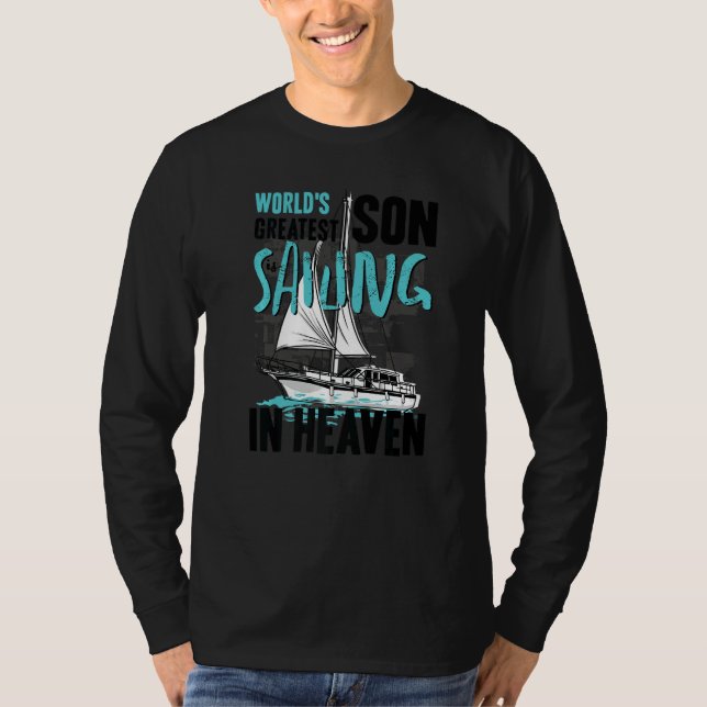 World Greatest Son Nephew Sailing in Heaven Family T Shirt (Framsida)
