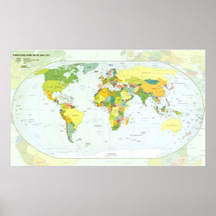 World+karta+globe+land+atlas Poster