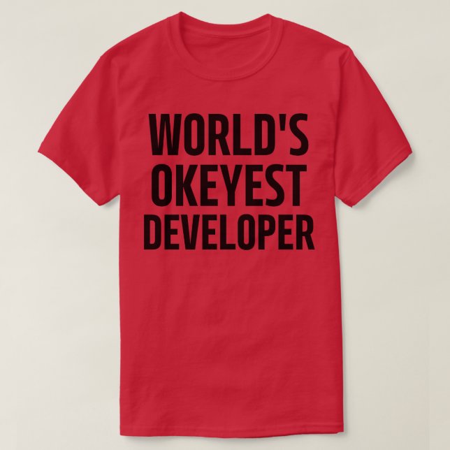 World Keyest-utvecklare T Shirt (Design framsida)