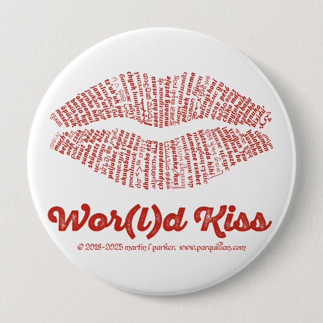 World Kiss Button Knapp (Framsida)