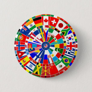 World land flagga darts board match-tjurar knapp