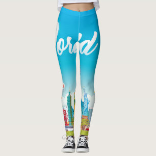 World Landmarks: Reseuppsättning Vintage Set Leggings