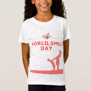 World leende day t shirt design