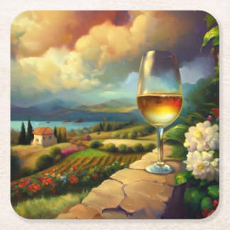 World Locations Underläggs/Fransk Riviera 01 Underlägg Papper Kvadrat