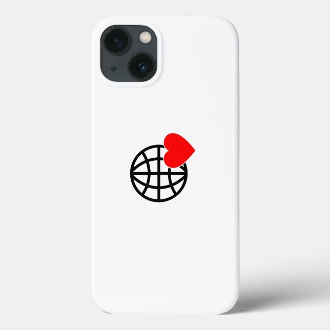 World Love Globe Icon | Heart Earth Summer Design (Baksida)