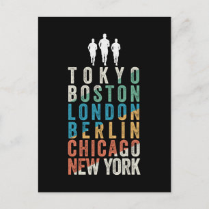 World Major Marathon Cities Helg Vykort