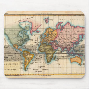 World Map 1700s Antique Musmatta