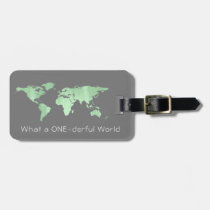 World Map Adress Vilken underbar World Grått Bagagebricka