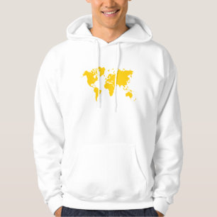 World Map - Amber Sweatshirt Med Luva