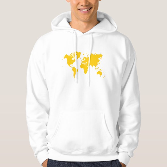 World Map - Amber Sweatshirt Med Luva (Framsida)