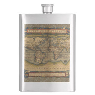 World Map Antique Ortelius Europe Travel Fickplunta