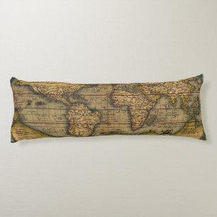 World Map Antique Ortelius Europe Travel Kroppskudde