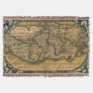 World Map Antique Ortelius Europe Travel Mysfilt