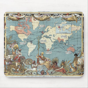 World map-British Empire-1886 Musmatta