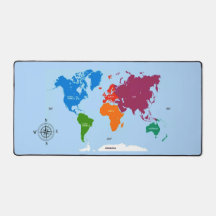 World Map Colorful