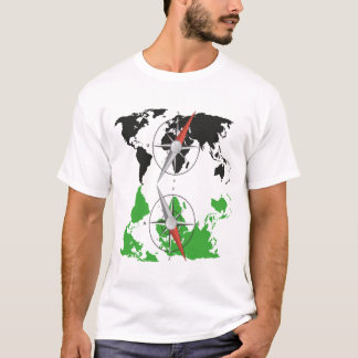 World Map Compass T Shirt