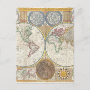 World Map Gifts Vykort