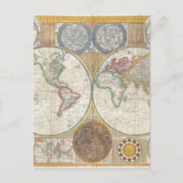 World Map Gifts Vykort (Framsida)