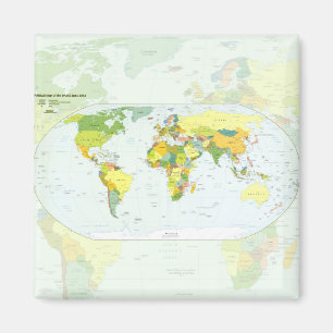 World Map Globe Land Atlas Magnet