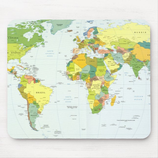World Map Globe Land Atlas Musmatta (Framsidan)