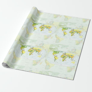 World Map Globe Land Atlas Presentpapper