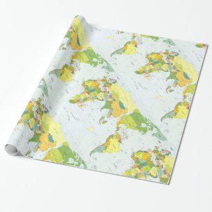 World Map Globe Land Atlas Presentpapper
