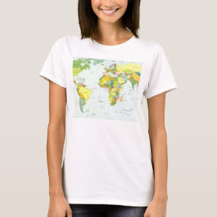 World Map Globe Land Atlas T Shirt