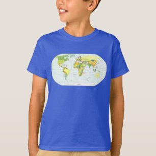 World Map Globe Land Atlas Tröja