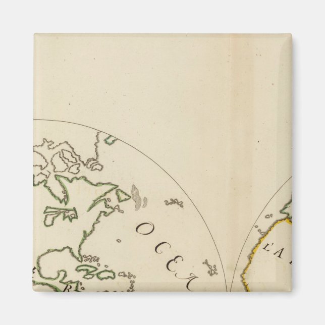 World Map in 4 Parts Magnet (Framsidan)