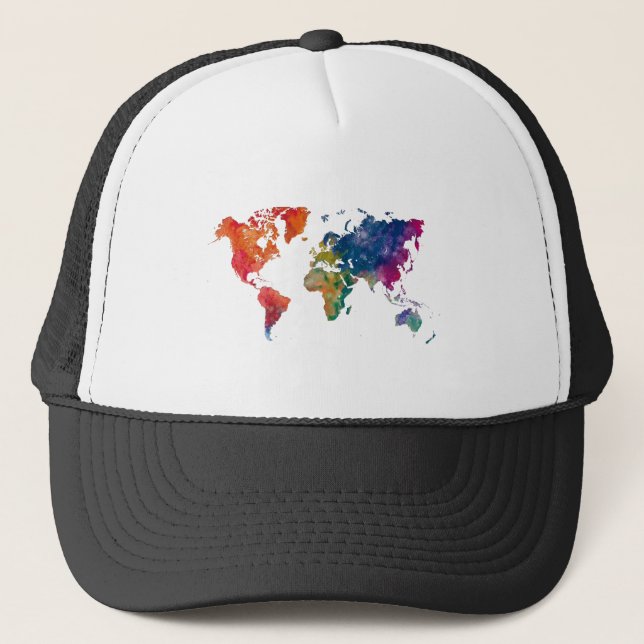World map in watercolor keps (Framsida)
