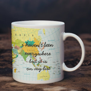 World Map - jag har inte varit överallt.. Kaffemugg
