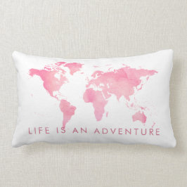 World Map Life är ett barn i Äventyr Baby Lumbarkudde