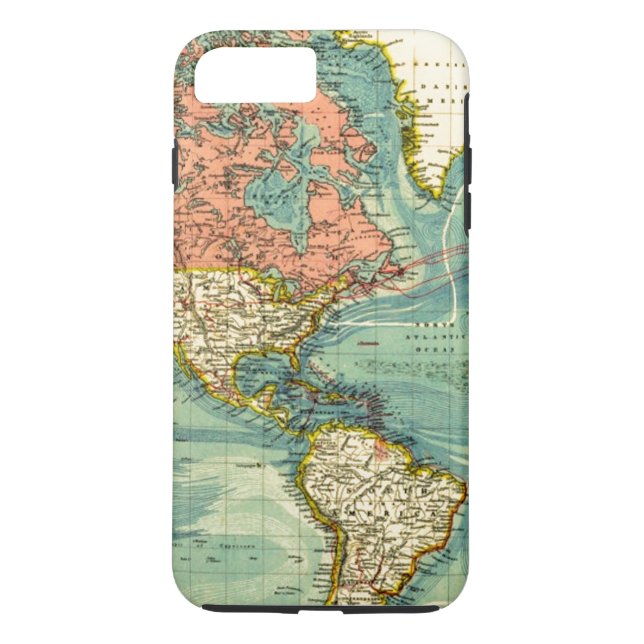 World Map med United Stater Case-Mate iPhone Skal (Baksida)