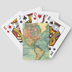 World Map med United Stater Casinokort