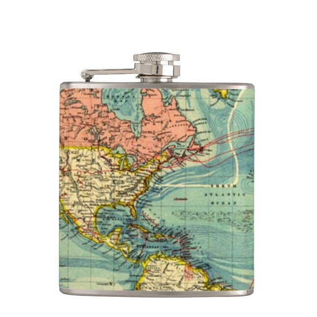 World Map med United Stater Fickplunta (Framsidan)
