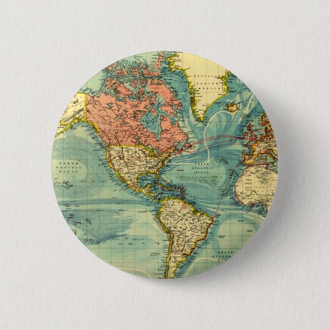 World Map med United Stater Knapp (Framsida)