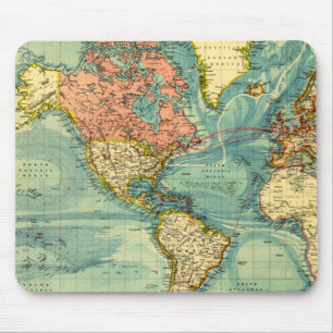 World Map med United Stater Musmatta