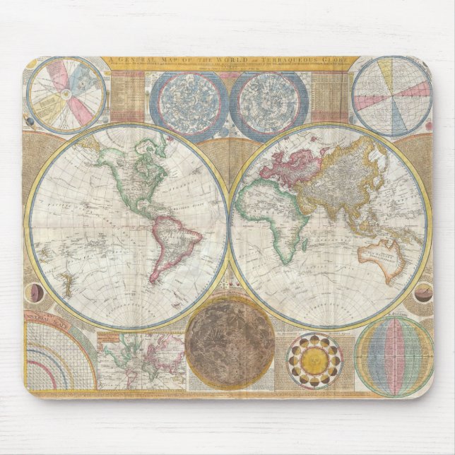 World Map Mouse Pad Musmatta (Framsidan)