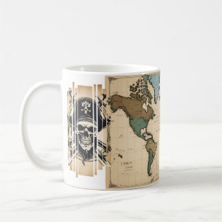 World map mug kaffemugg