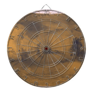 World Map of Mars Red Planet by Satellite Darttavla