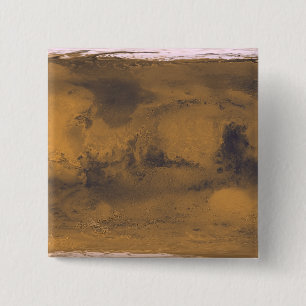 World Map of Mars Red Planet by Satellite Knapp