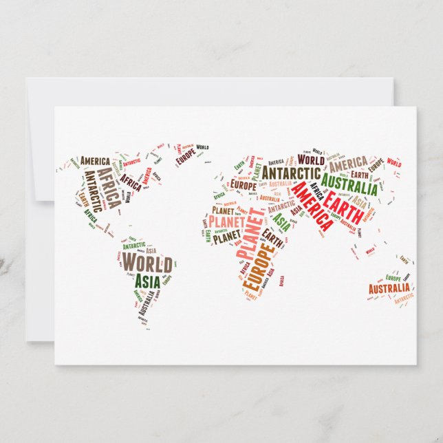 World map ord Cloud (Framsida)