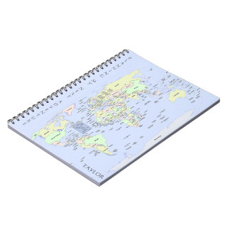 World Map - Planning My Next Adventure - Custom Anteckningsbok