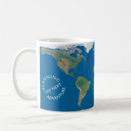 World Map - Planning My Next Adventure - Custom Kaffemugg