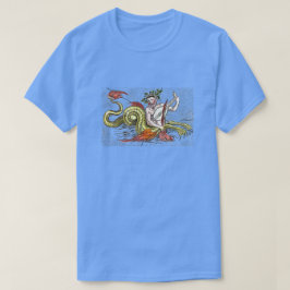 World Map Serpent och Lyre Tee Shirt