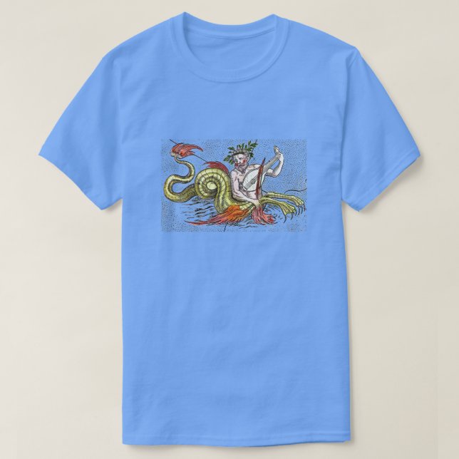 World Map Serpent och Lyre Tee Shirt (Design framsida)